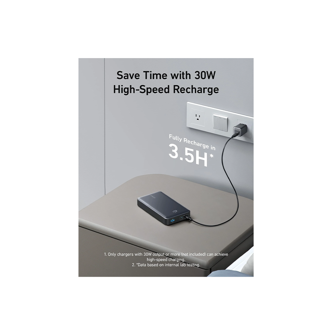 Anker 537 Power Bank (PowerCore 24K for Laptop) - Black in Qatar Anker 537 Power Bank (PowerCore 24K for Laptop) - Black in Qatar